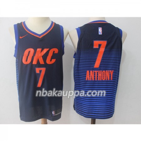 Oklahoma City Thunder Carmelo Anthony 7 Nike 2017-18 Tummansininen Pelipaidat Swingman - Miesten